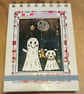 Quirky art A6 reporters notebooks hand decorated with original ghost and dogart - Image 1