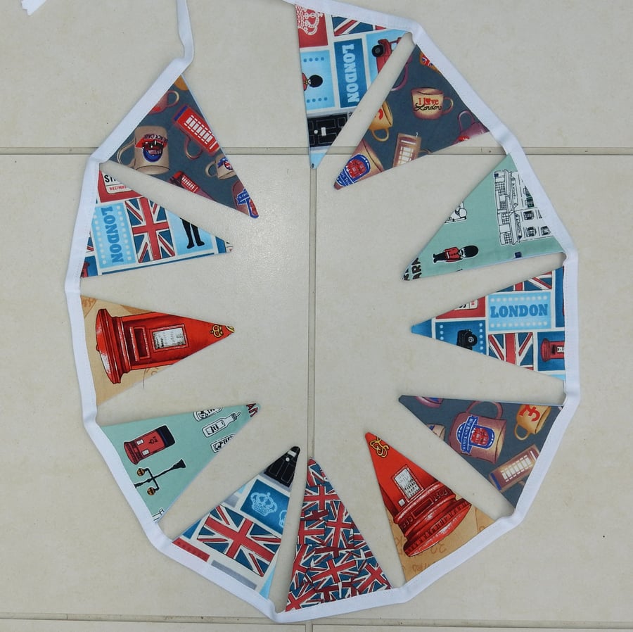 Bunting Coronation UK themed