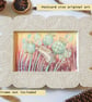 Harvest Mouse on a Poppy Seed Head, original drawing, small wall art - Image 2
