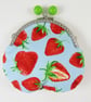Strawberry Print Clasp Purse - Image 2