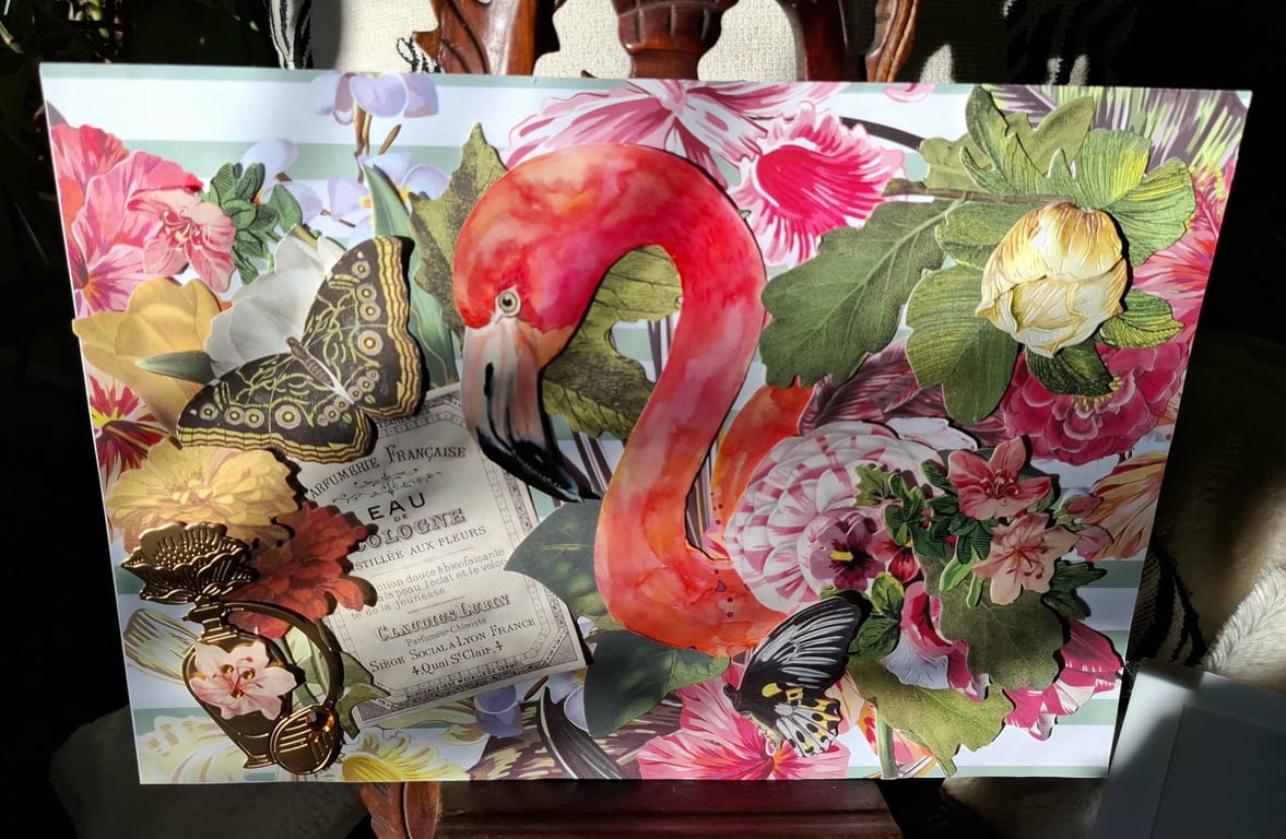 Hand-Crafted Original Collage-Scrapbook-Junk Journal Eclectic Wall Art