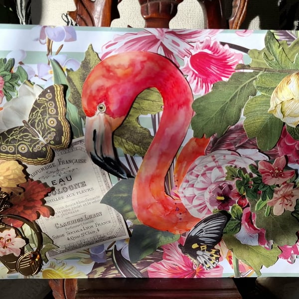 Hand-Cut Original Collage-Scrapbook-Junk Journal Eclectic Wall Art