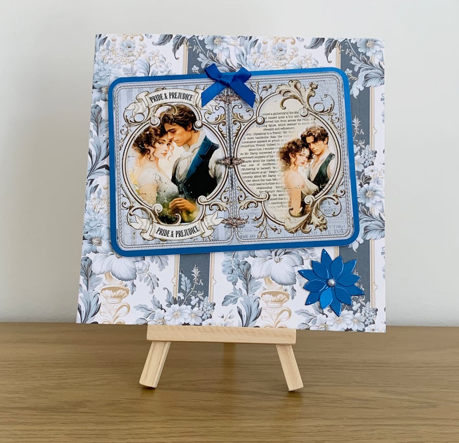 Jane Austen's Pride & Prejudice 3D Blank Greeting Card