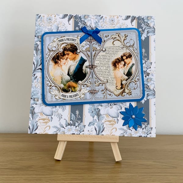 Jane Austen's Pride & Prejudice 3D Blank Greeting Card