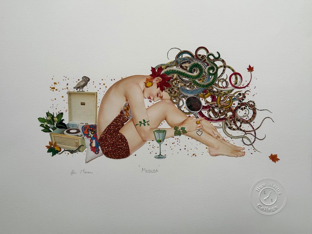 "MEDUSA" - ONE OFF, HANDMADE COLLAGE