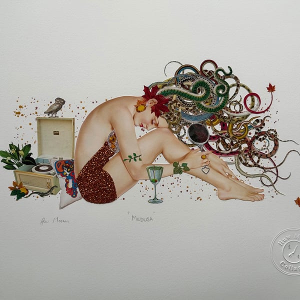 "MEDUSA" - ONE OFF, HANDMADE COLLAGE