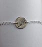 Pig Engraved Sterling Silver Coin Bracelet - Image 10