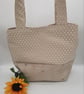 Large Tote bag with pockets in cream.  - Image 1