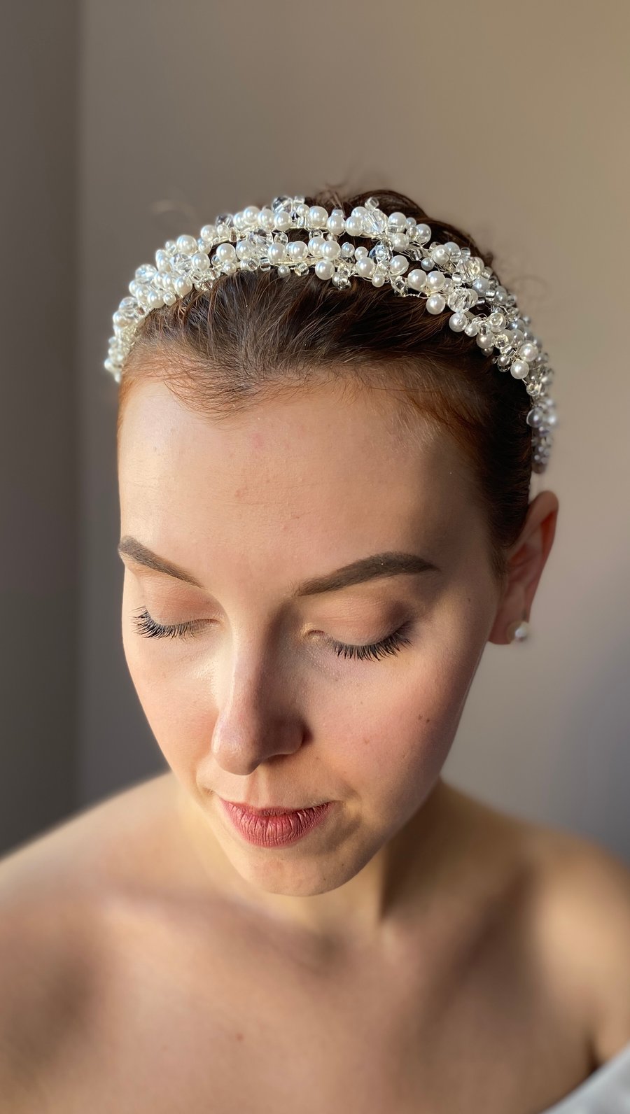 The Amy- Leigh - Bridal headdress- Bridgerton tiara - fairy tiara- bridal tiara