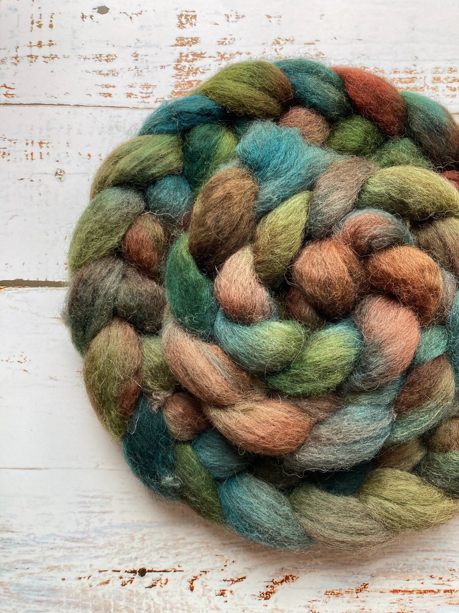 Grey Teeswater Spinning fibre 100g Pine Ridge