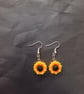 Colourful sunflower charm dangle earrings  - Image 1