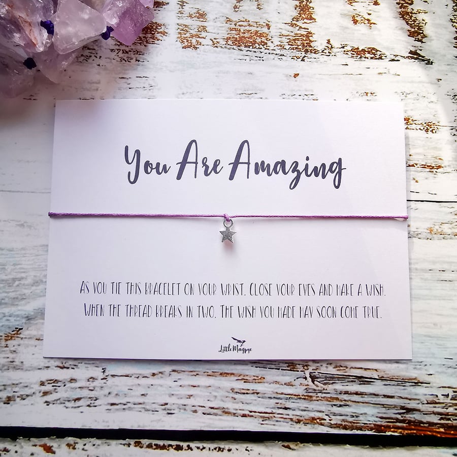 "You Are Amazing" Wish Bracelet
