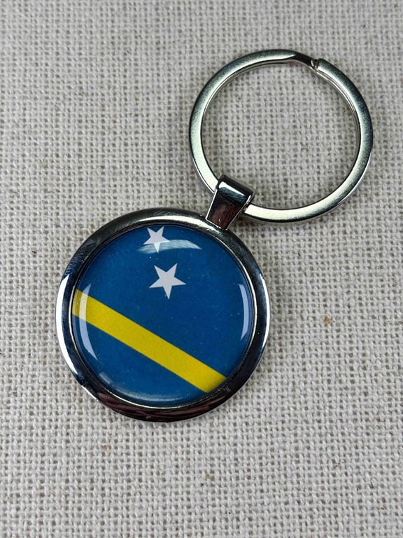 Curacao Flag Keyring