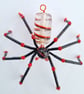 Hanging Glass Beaded Spider Decor - Image 2