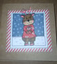 Set of 5 christmas animals in their christmas jumpers, whimsical art, handmade. - Image 4