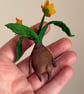 Spun Cotton Miniature Daffodil Bulb Doll - Image 3