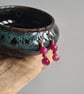 Handmade Pink Banded Agate & Copper Dangle Drop Earrings Gift Boxed  - Image 5