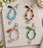 Handmade Beaded Bag Charms- Key Chains for Animal  Lovers