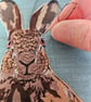 Hare card, blank card, printed card for hare and animal lovers - Image 6