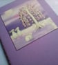 Mini Notebook featuring Bunny Rabbit and Weeping Cherry Tree - Image 2