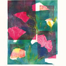 Long Hot Summers - Monoprint colourfull original art