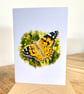 Blank Card A6 Portrait - Painted Lady - Image 1