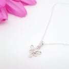 Sterling silver Iris stone set pendant