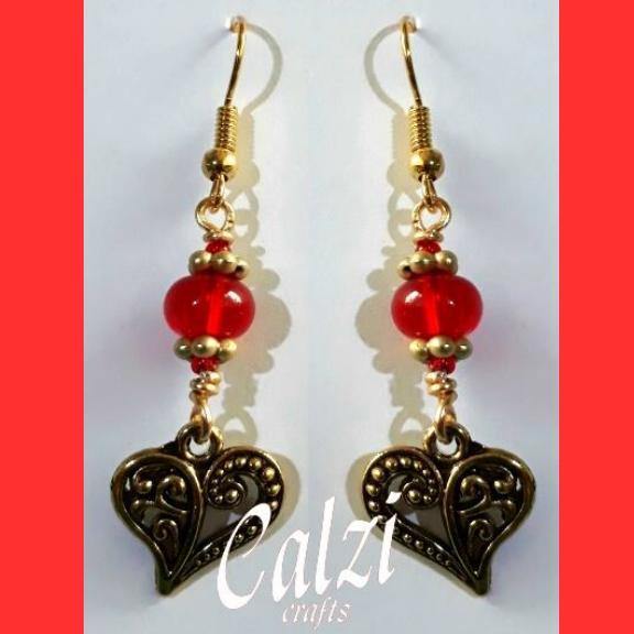 Filigree Heart Earrings