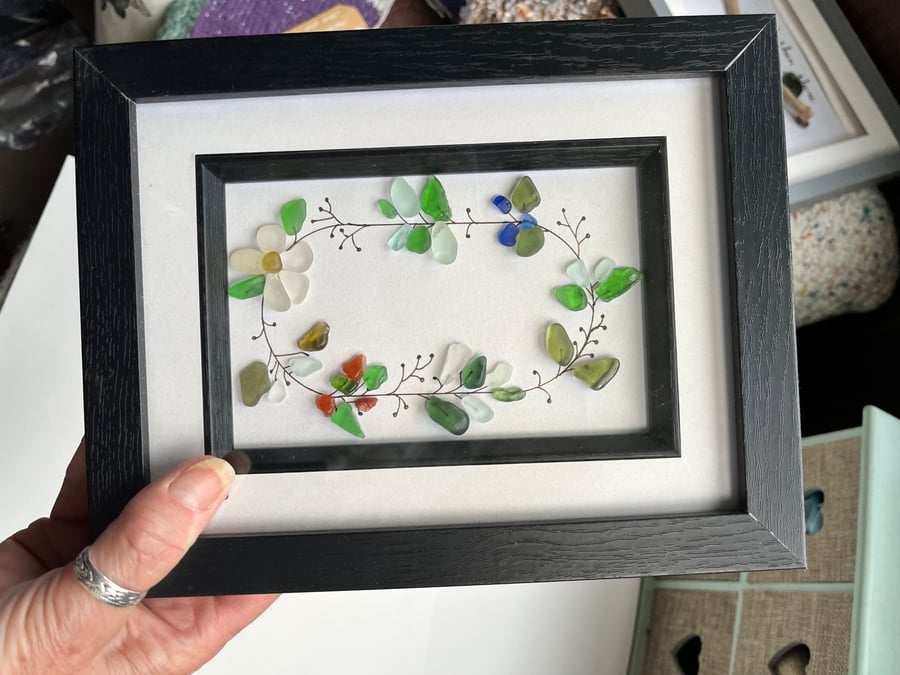 Seaglass floral  picture 