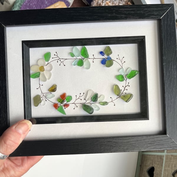 Seaglass floral  picture 
