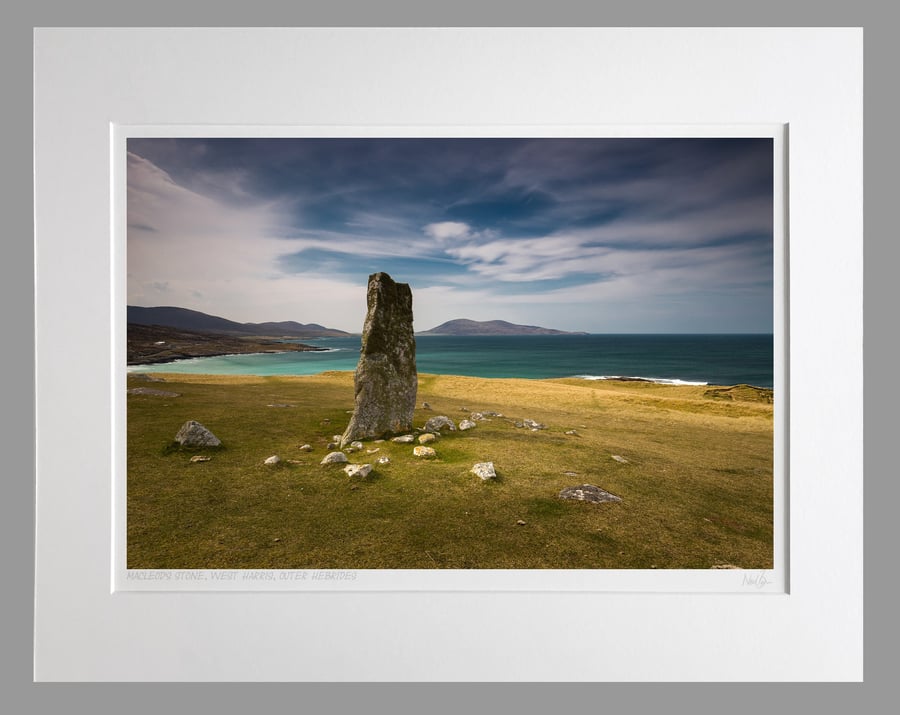 Macleod's Stone, West Harris, Outer Hebrides - A3 (50x40cm) Unframed Print