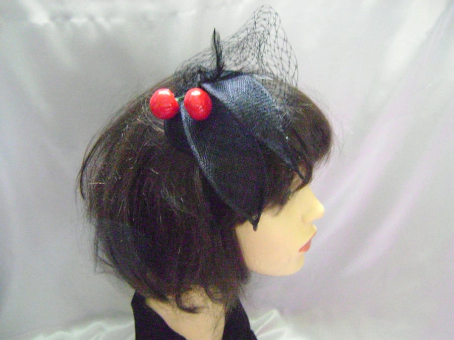 Cherry Cocktail Fascinator 