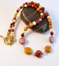 Mookaite Necklace With Pink Swarovski Crystals - Handmade In Devon - Free UK P&P - Image 4