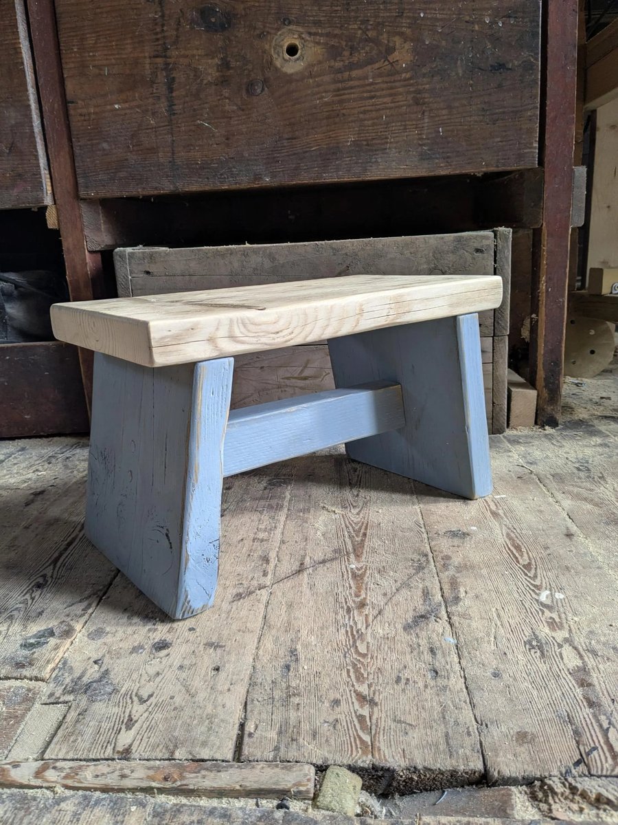 Handmade Rustic Stool Step