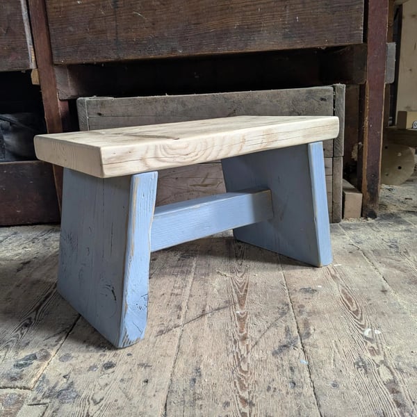 Handmade Rustic Stool Step