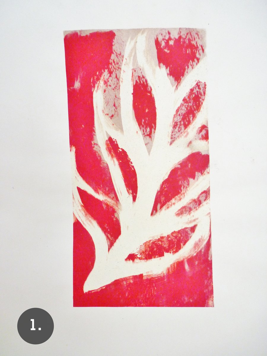 Free Postage - Cheap Seconds - Screen printed leaves