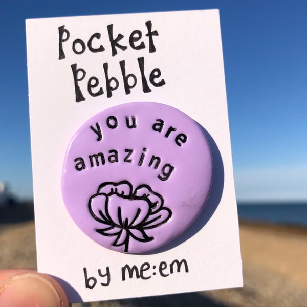 You Are Amazing Pocket Pebble