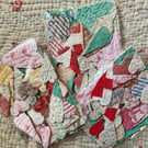 Vintage quilt hearts pack