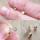 Sterling silver citrine stud earrings