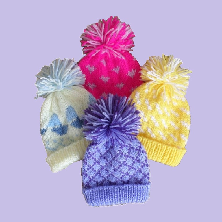 KNITTING PATTERN PDF Fair Iale Baby Hat