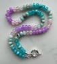 Lilac Crush Hand Knotted Beaded Gemstone Necklace