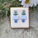Quiet Geometric Polymer Clay Earrings