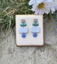 Quiet Geometric Polymer Clay Earrings