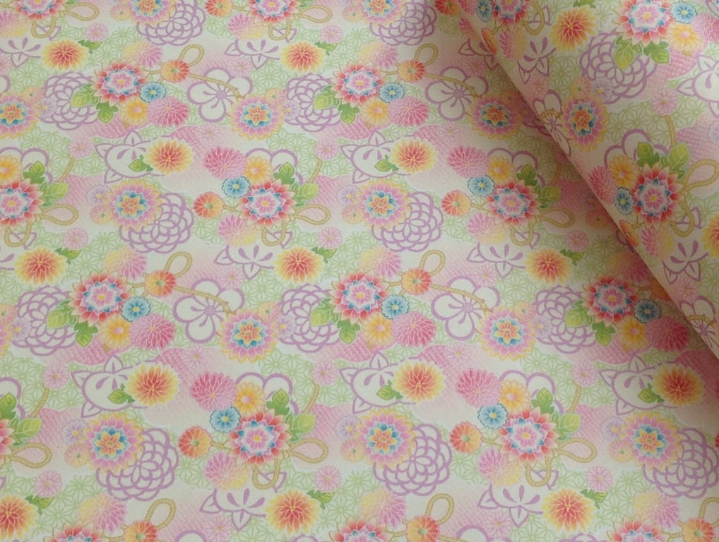 A4 SHEET yuzen paper. Chiyogami . Japanese paper . Origami. 