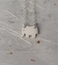 Recycled Sterling Silver Elephant Necklace – Delicate Handmade Animal Jewellery - Image 2