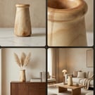 Beautiful Tall vase made from field maple 