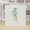 Blank Card Forget-Me-Not Eco Friendly