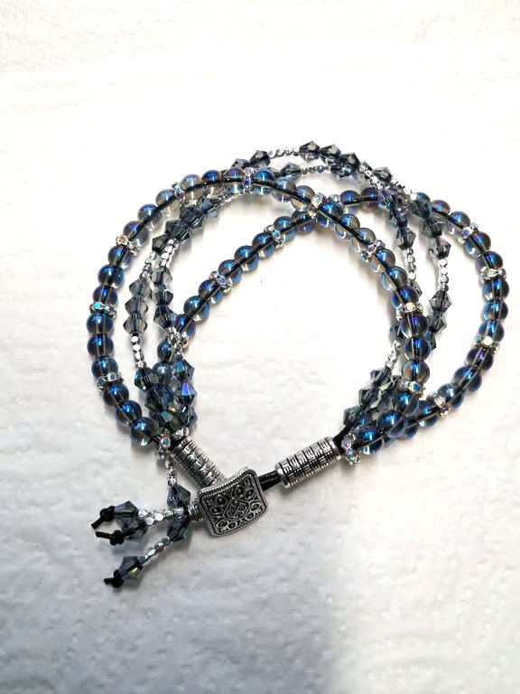 Leather 4 Strand Beaded Bracelet