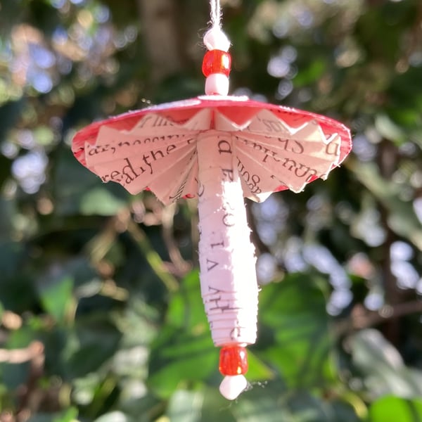 Paper Mushroom Hanging Decoration