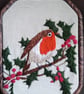 Robin on Holly Embroidery - Image 4